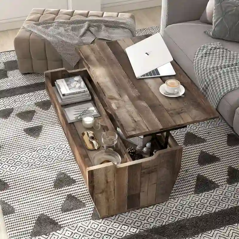 Rere Rustic 41-inch Wood Lift-top Coffee Table by Furniture of America