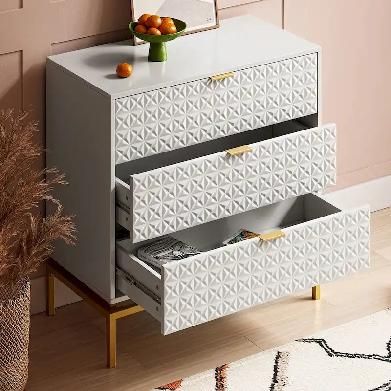 Volkard 31 Mid-century Storage Cabinet with a Metal Base by HULALA HOME