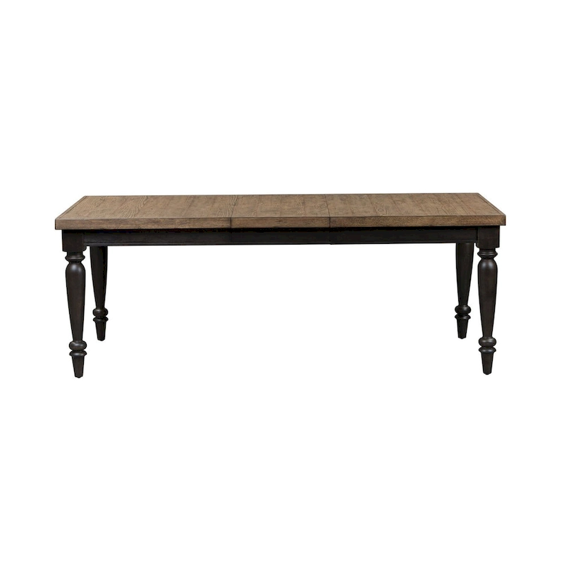 Harvest Home Chalkboard Rectangular Leg Table - Black