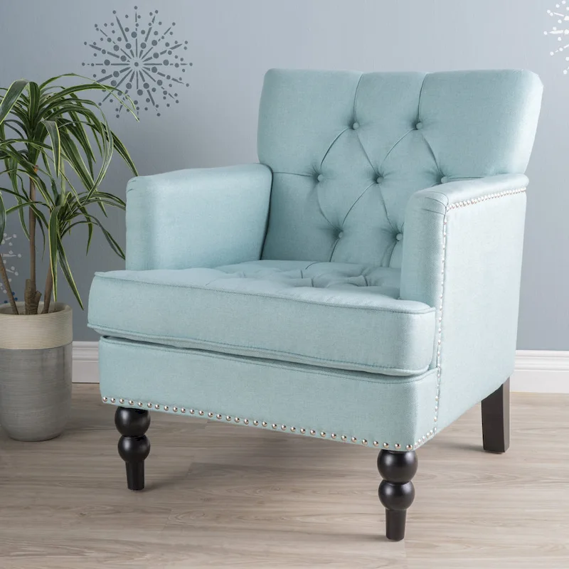 Malone Tufted Back Fabric Club Chair by Christopher Knight Home - 28.00 L x 29.50 W x 33.50 H