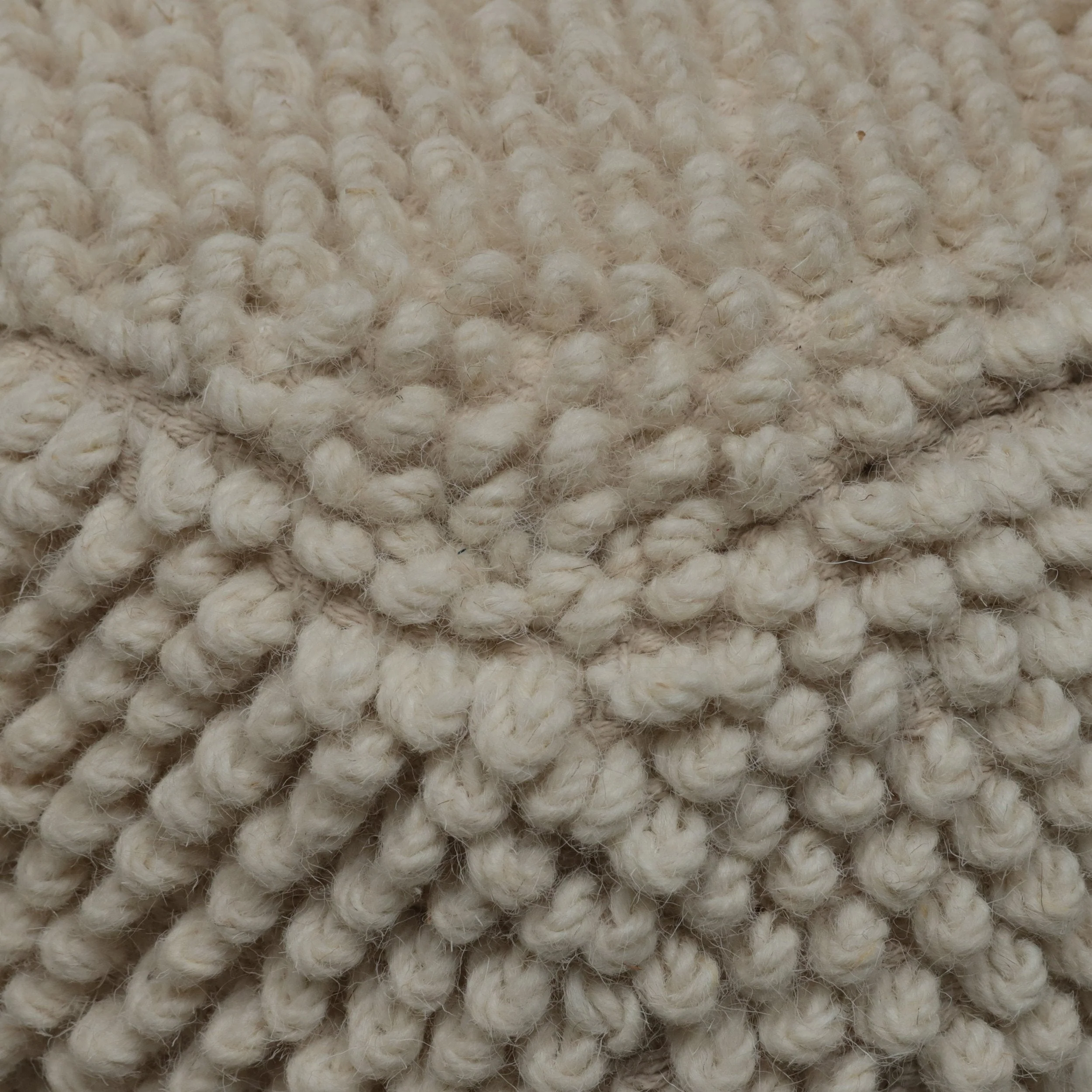 Boho Handcrafted Tufted Fabric Square Pouf - NH802513