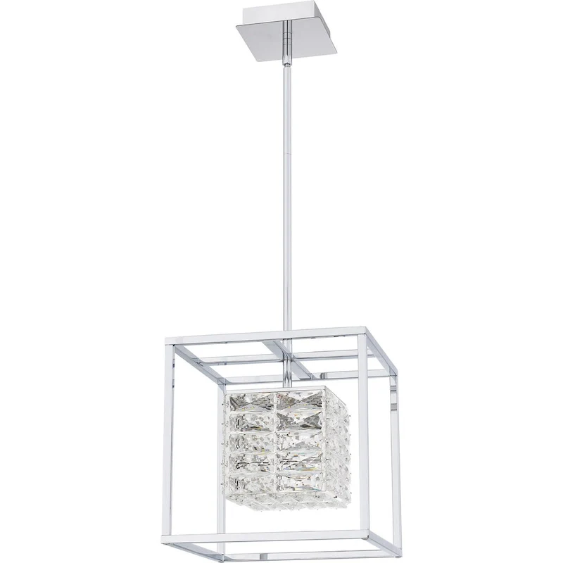 Dazzle Integrated LED Polished Chrome Pendant Light