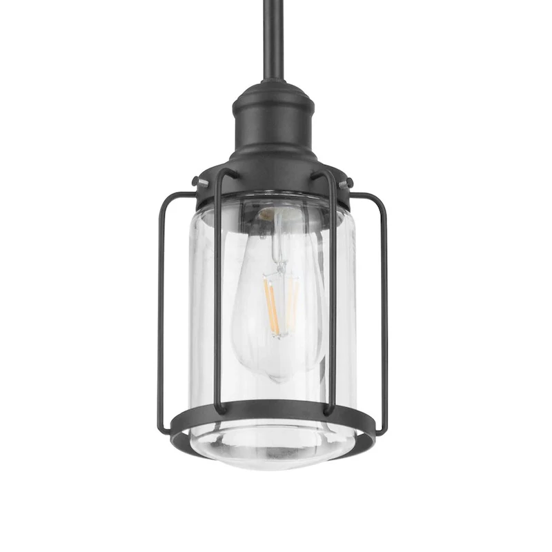Prominence Home Lincoln Woods, Pendant Light, One Light, Pendant - Matte Black
