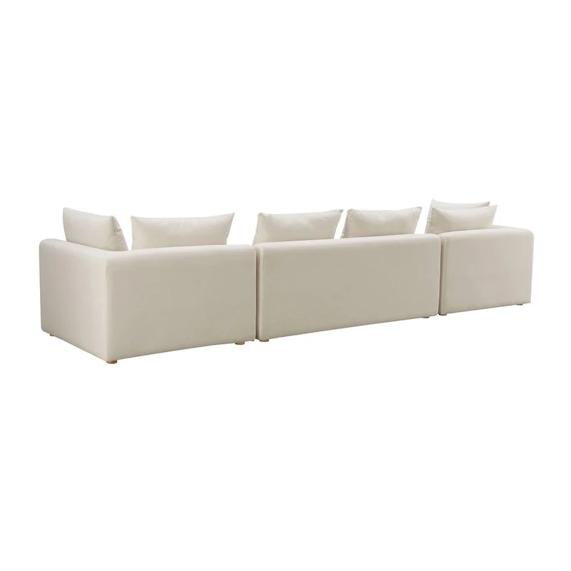 Hangover Cream Upholstered 145 Long Sofa