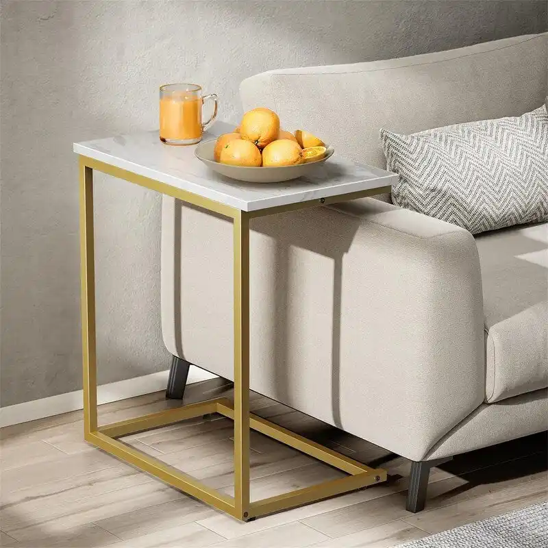C Shaped End Table 27 inches High - 11.8D x 19.7W x 27H