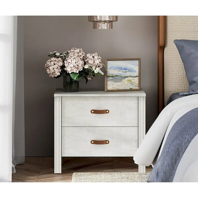 Small Side Table End Table Nightstand with Drawers