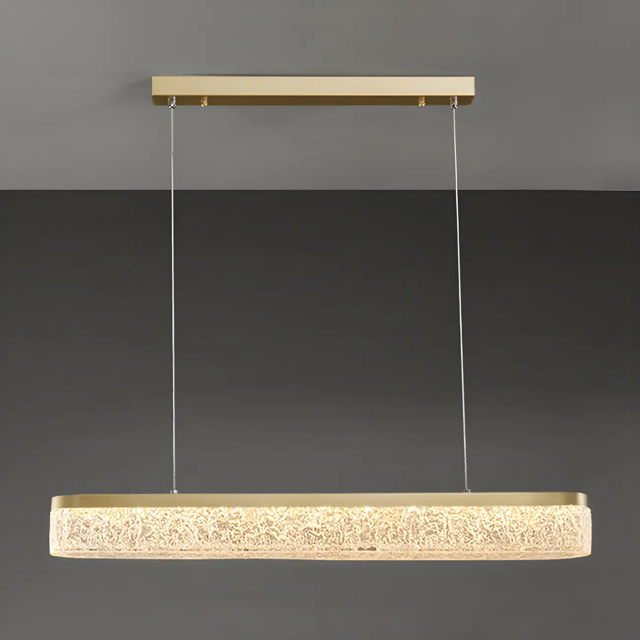 Modern Gold 3-Gear Dimming LED Kitchen Island Pendant Light