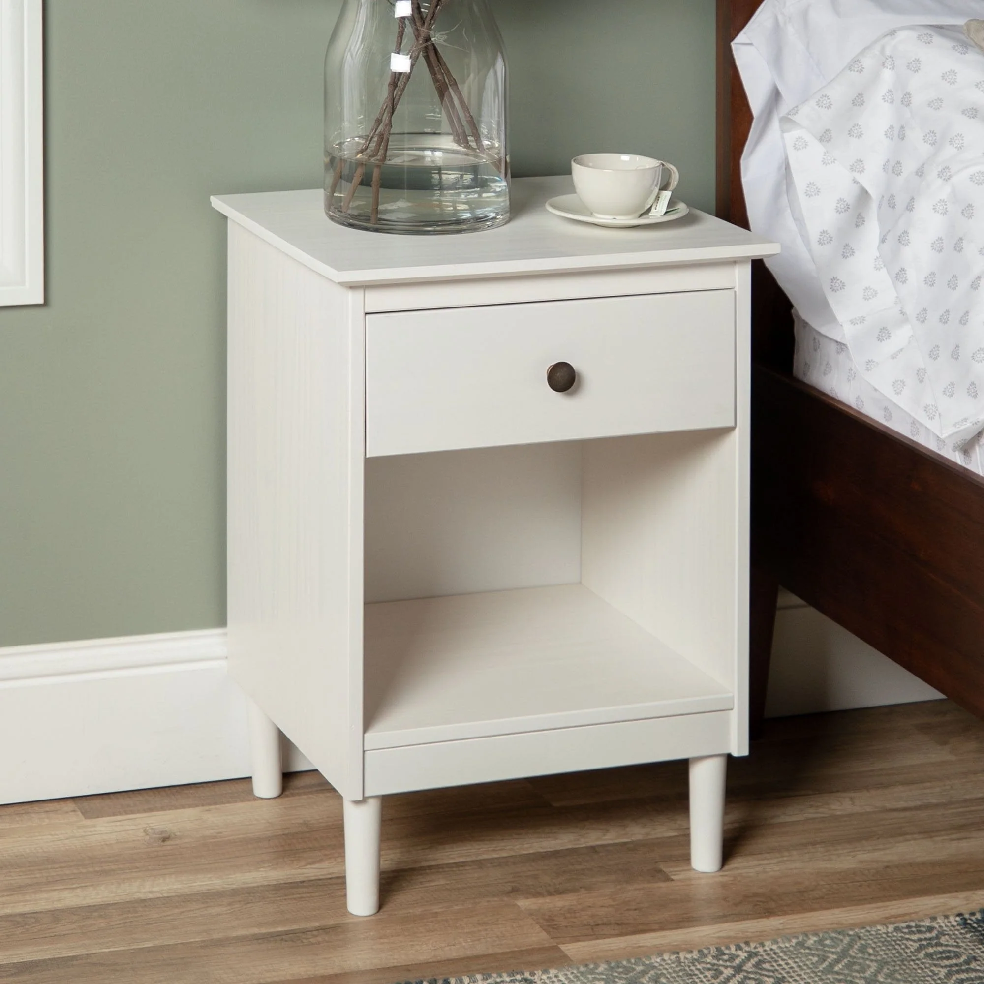 Spencer Solid Transitional Wood Nightstand