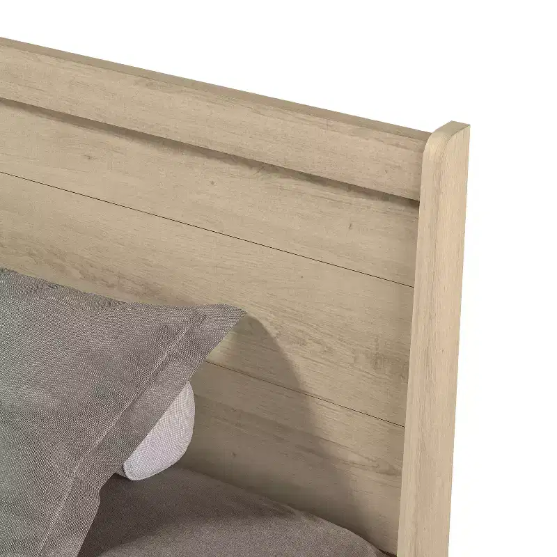 Galano King Abby Serene Bed with Headboard  Oslo Oak