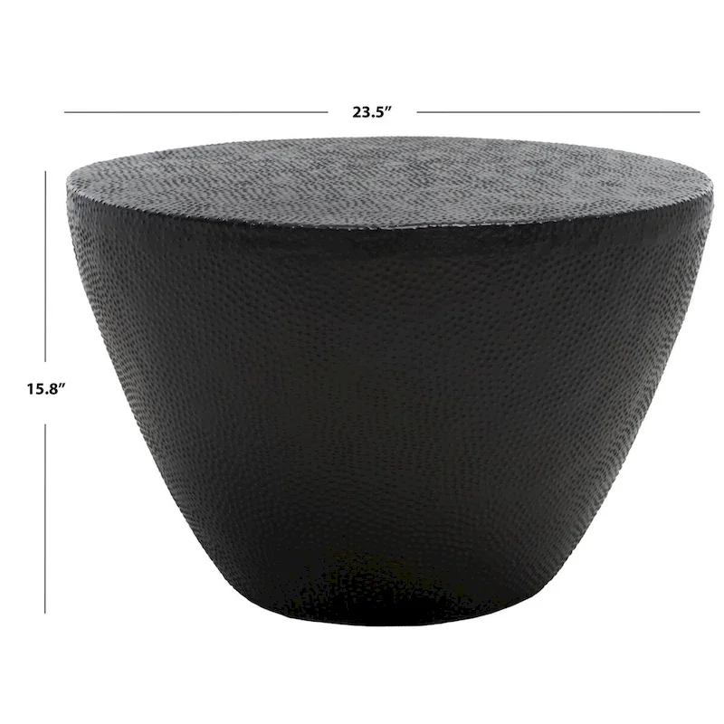 SAFAVIEH Carleen Drum Coffee Table - 24  W x 24  D x 16  H - 24Wx24Dx16H