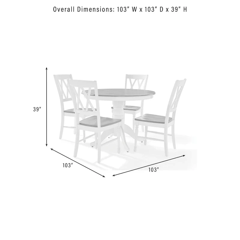 Crosley Shelby 5Pc Round Dining Set