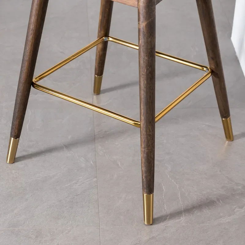 Roundhill Furniture Leland Fabric Upholstered Wingback Bar Stools (Set of 2)