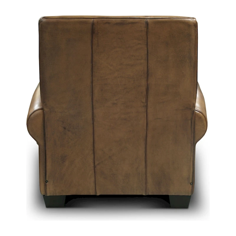 Valencia Top Grain Hand Antiqued Leather Traditional Recliner