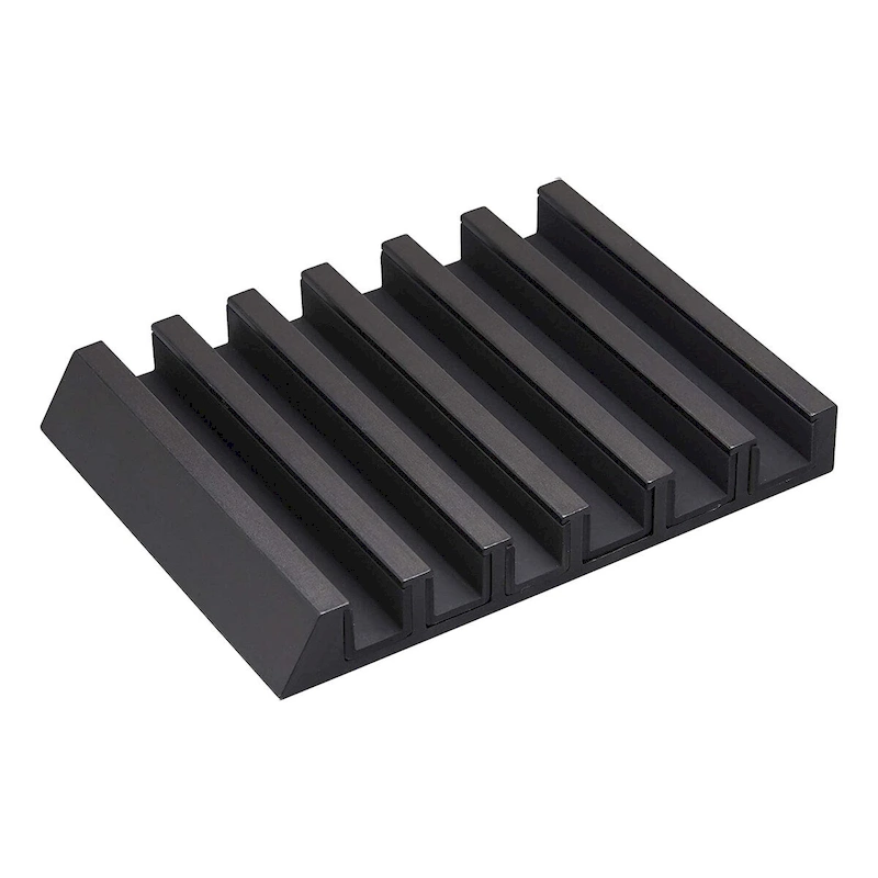 Yamazaki Home Phone and Tablet Stand - Aluminum, Aluminum - L 5.12 x W 3.94 x H 0.71 inches