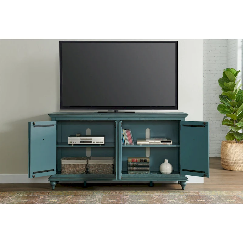 Garden District Solid Wood 65 TV Stand Console