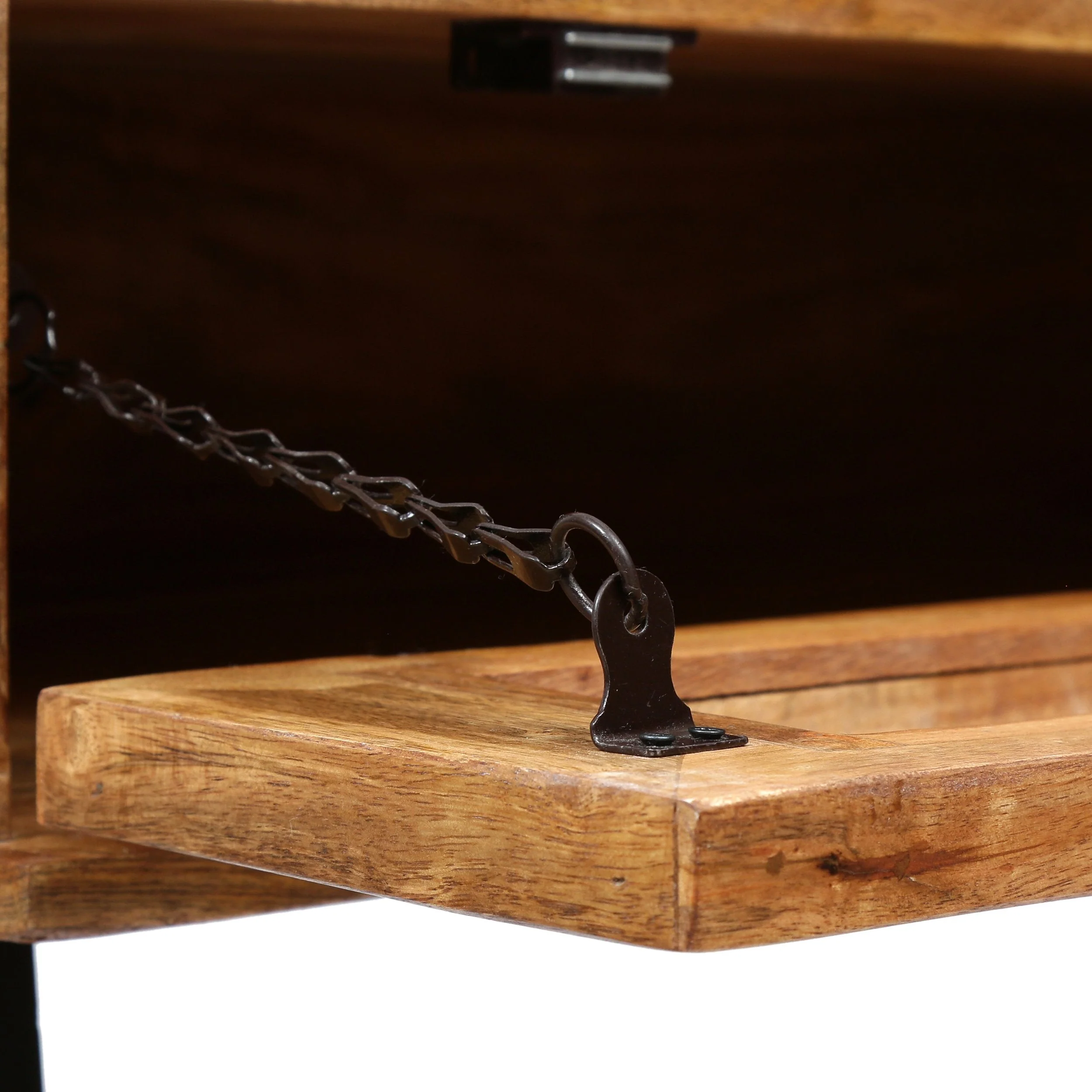 Handcrafted Boho Mango Wood Console Table - NH136313