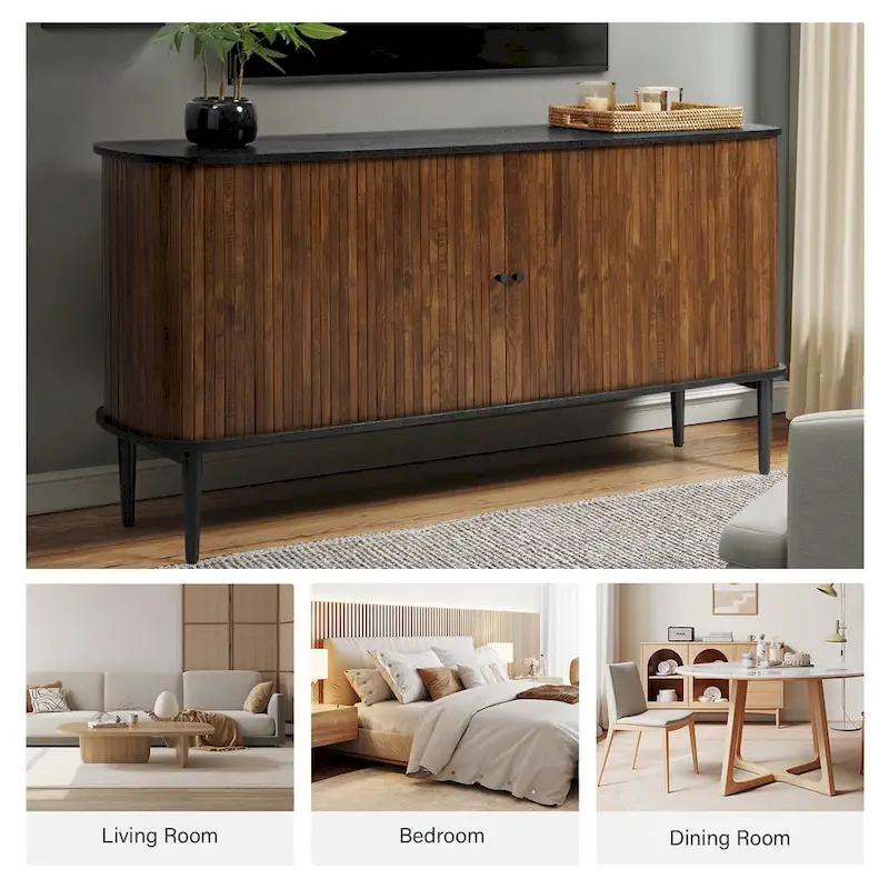 Franz Modern 63Wide Sideboard with adjustable shelf by HULALA HOME