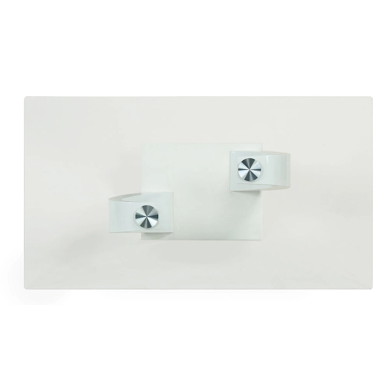 Cres Glam Glasstop 3-Piece Coffee Table Set by Furniture of America