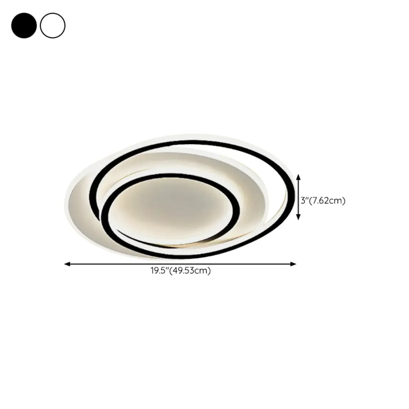 Modern LED Flush Ceiling Light with Third Gear Dimming