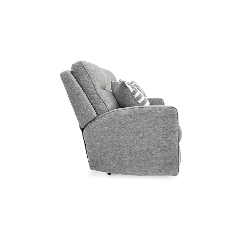 Power Reclining Sofa in Pewter, 88W x 43D x 42H Inches, Living Room Recliner Couch
