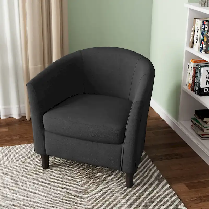 Modern Accent Chair Upholstered Barrel Chair