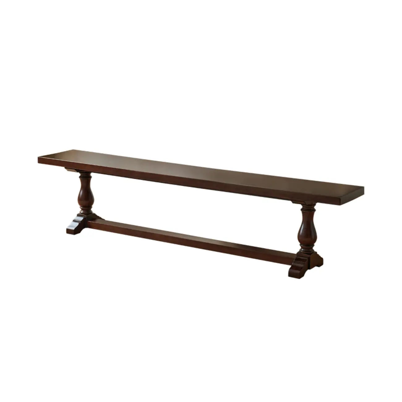 Modern Solid Wood Brown Living Room Bench