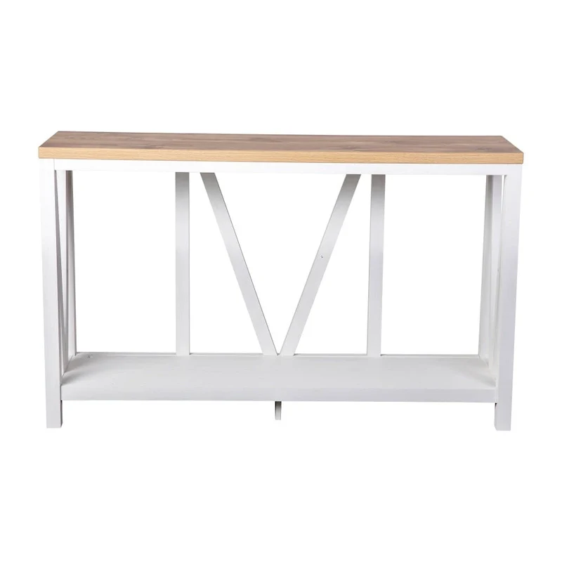Farmhouse Style Rustic Entryway Console Table