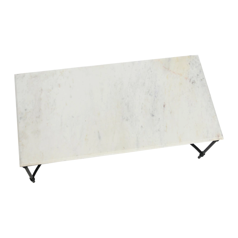 Libertine Genuine Marble and Metal Coffee Table