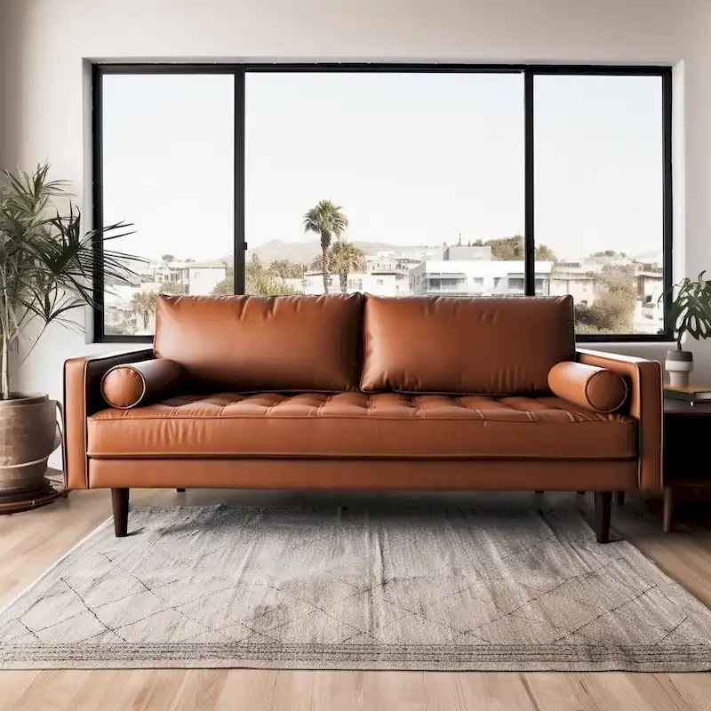 Birkdale 70.1 Faux Leather Sofa