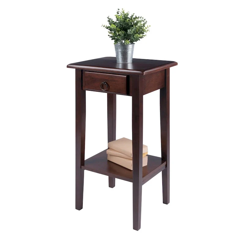 Regalia Accent, Side Table, Walnut - 17W x 14D x 29.50H