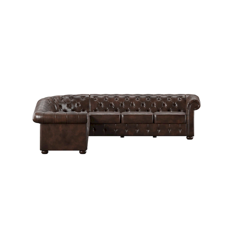Knightsbridge Chesterfield L-shaped Sectional by iNSPIRE Q Artisan