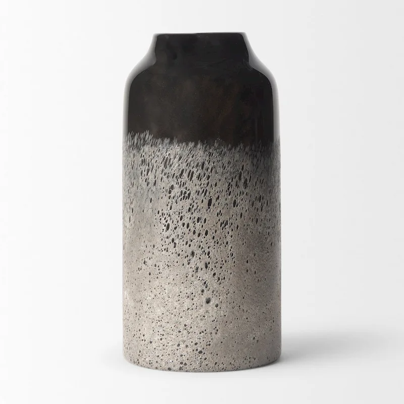 Emu Small Black & Grey Vase