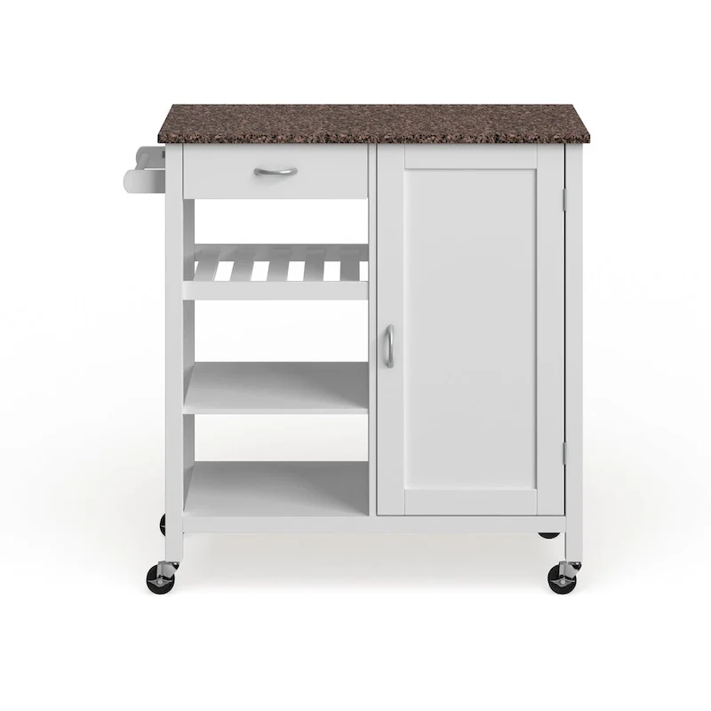 Ringsby Wooden 3-shelf Kitchen Cart