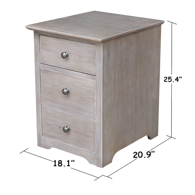 Two Drawer File Cabinet with Desk And Chair