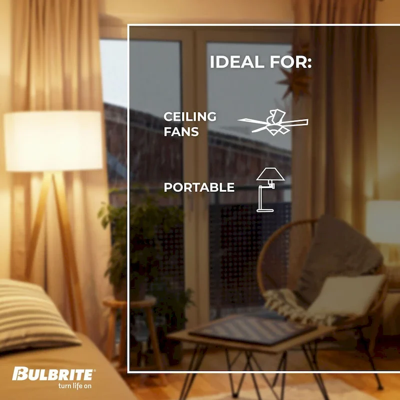 Bulbrite Pack of (8) 7 Watt Dimmable Clear Filament A19 Medium (E26) LED Bulb