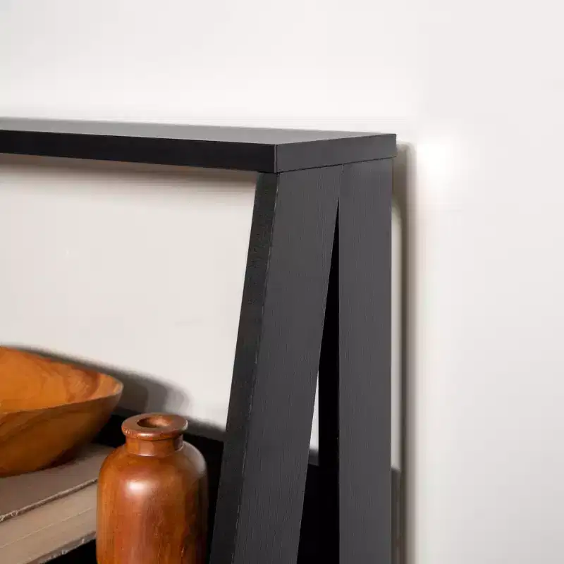 55 Thatcher Transitional Wood 4 Shelf Ladder Bookshelf - Saracina Home