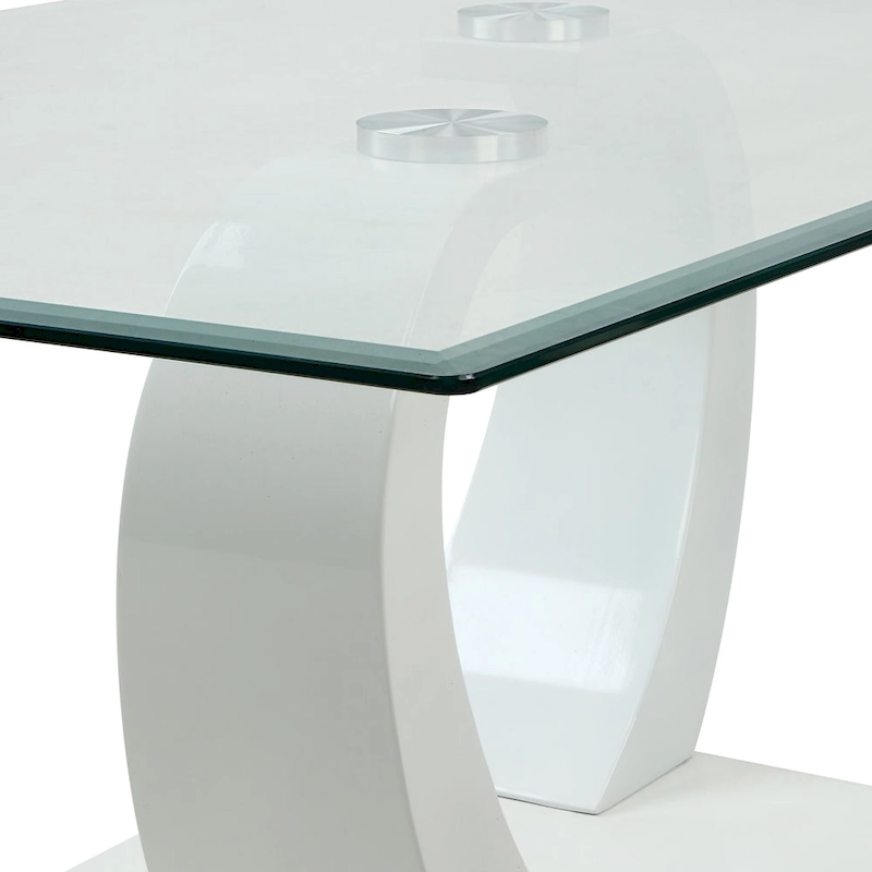 Cres Glam Glasstop 3-Piece Coffee Table Set by Furniture of America