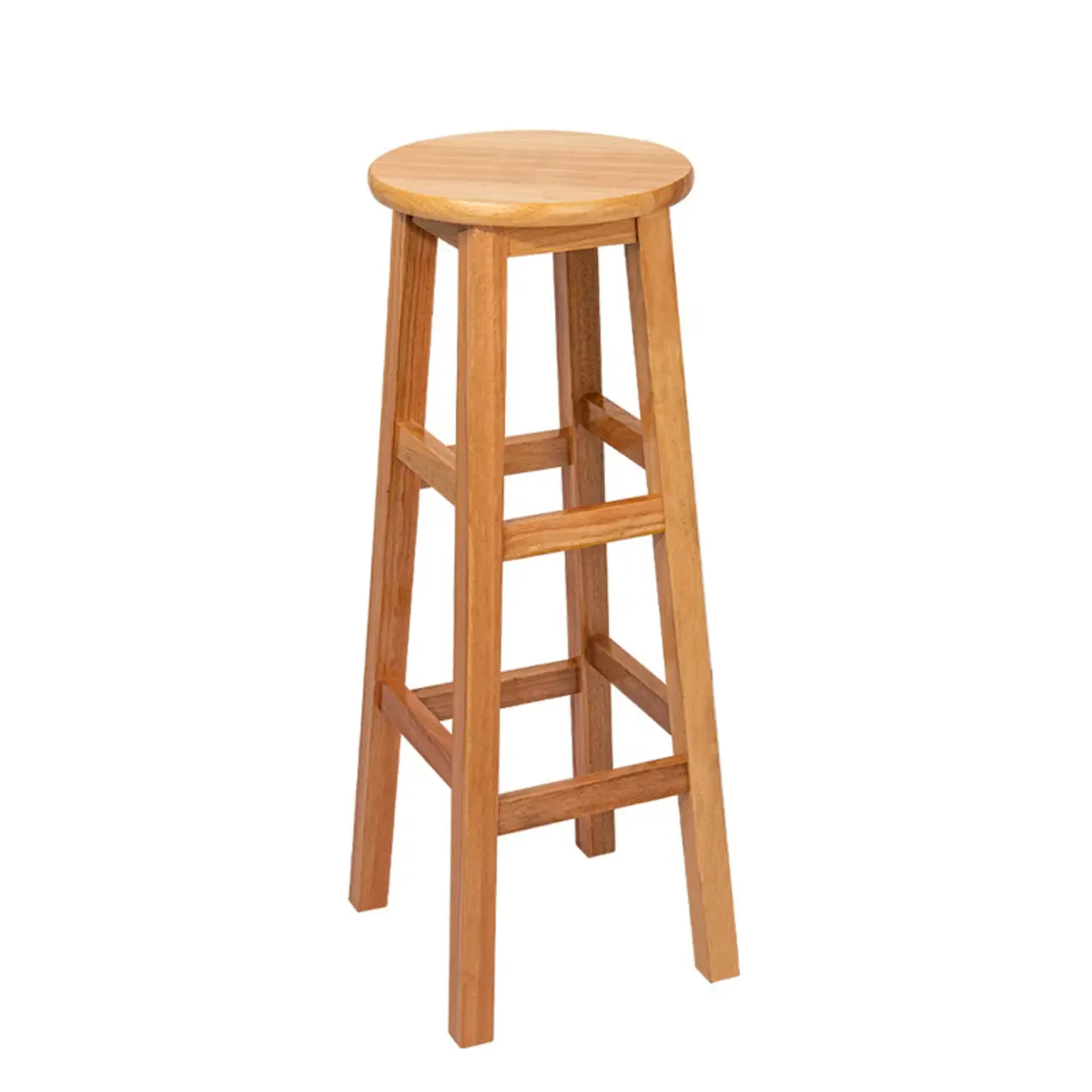 Counter Height Modern Wood Backless Bar Stools