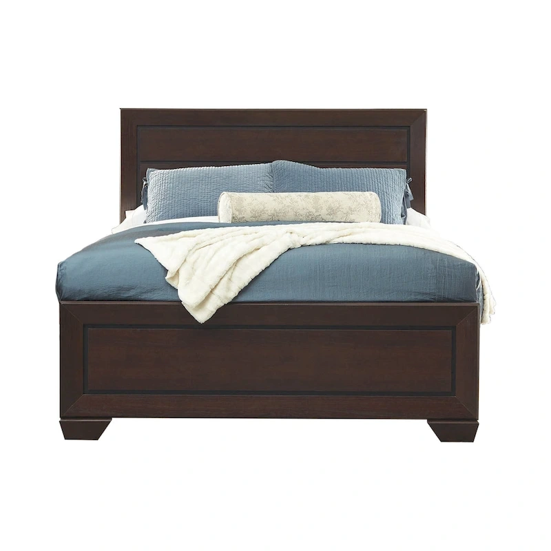 Oatfield Dark Cocoa 2-piece Panel Bedroom Set with Chest