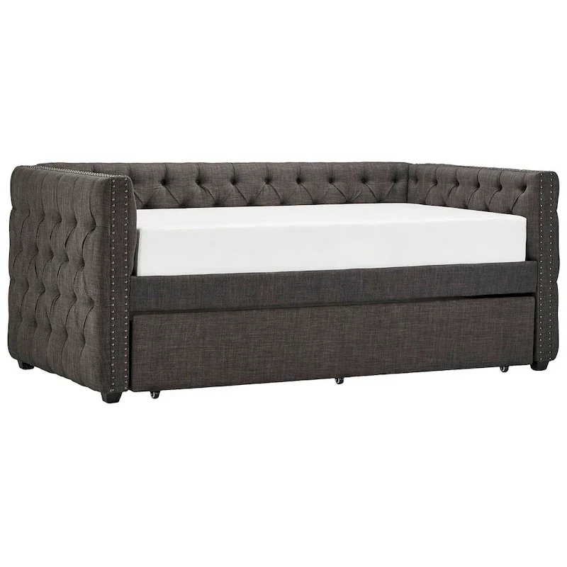 Knightsbridge Twin Tufted Nailhead Daybed by iNSPIRE Q Artisan