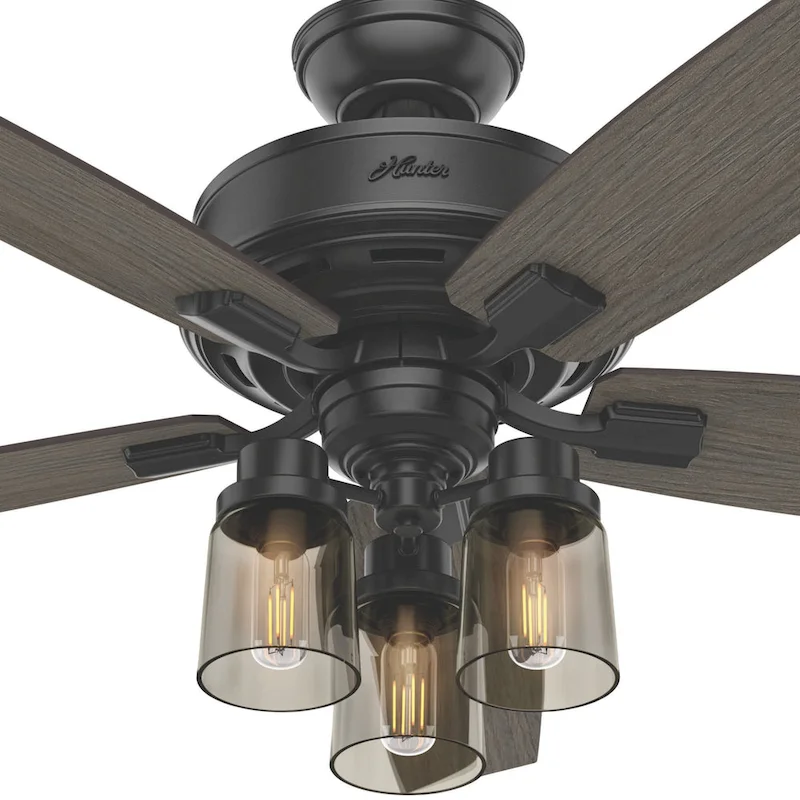 Hunter Fan Bennett Brushed Nickel/ Grey Oak 52-inch Ceiling Fan