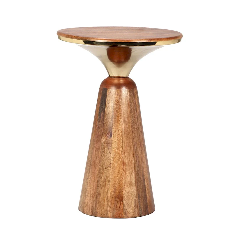 Christopher Knight Home Mango Wood and Metal End Table
