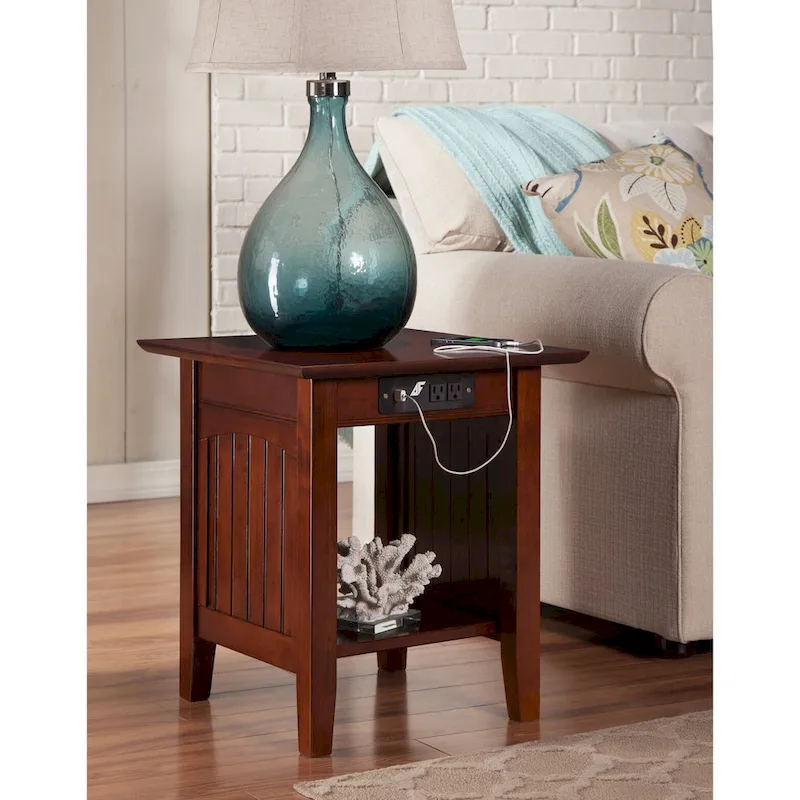 AFI Nantucket End Table with Built-in Charger