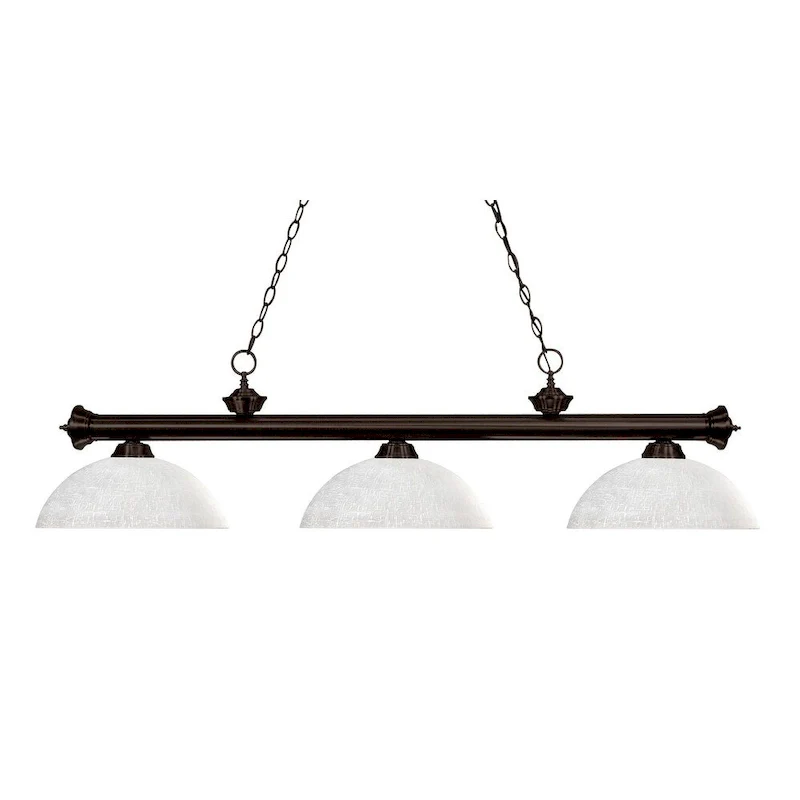 Z-Lite Riviera 3 Light 57  Wide Billiard Multi Light Pendant with