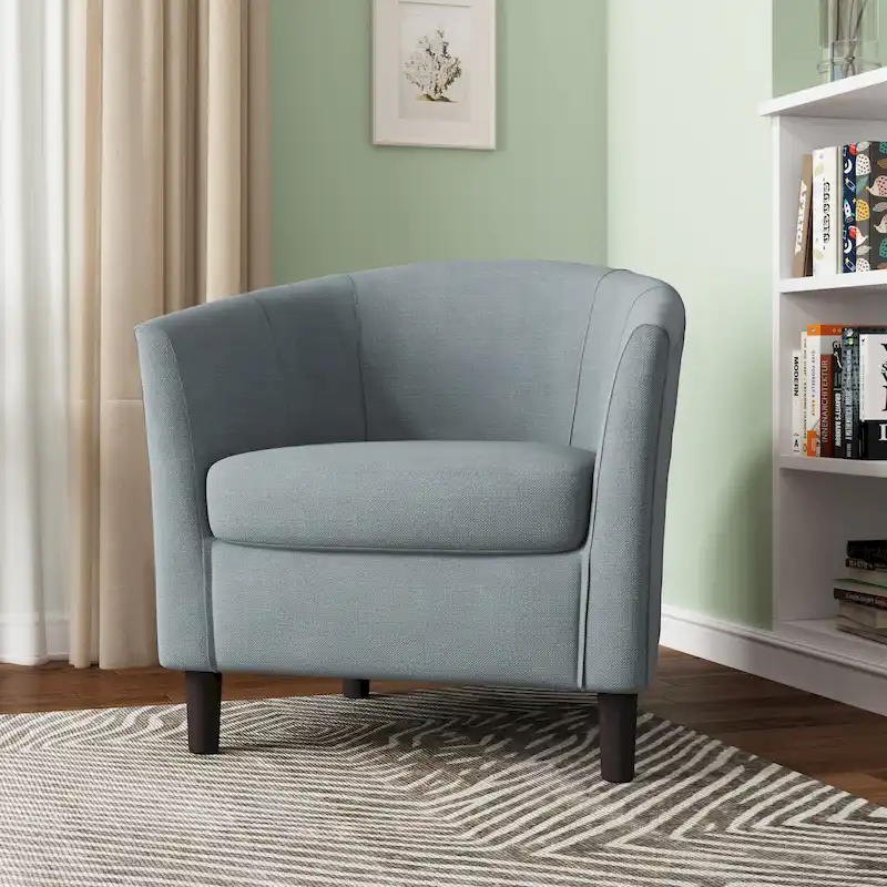 Modern Accent Chair Upholstered Barrel Chair