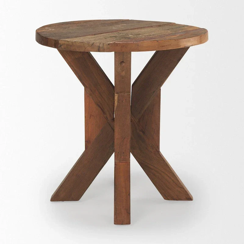 Brown Wooden End Table - 25.8L x 25.8W x 26.0H