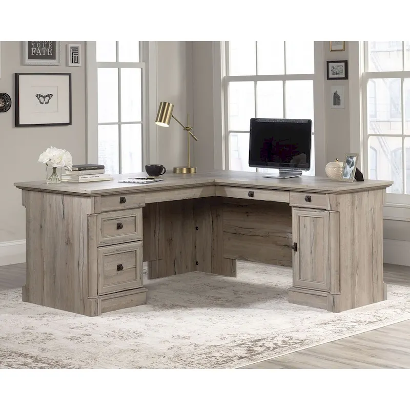 Sauder Palladia L-Shaped Office Desk