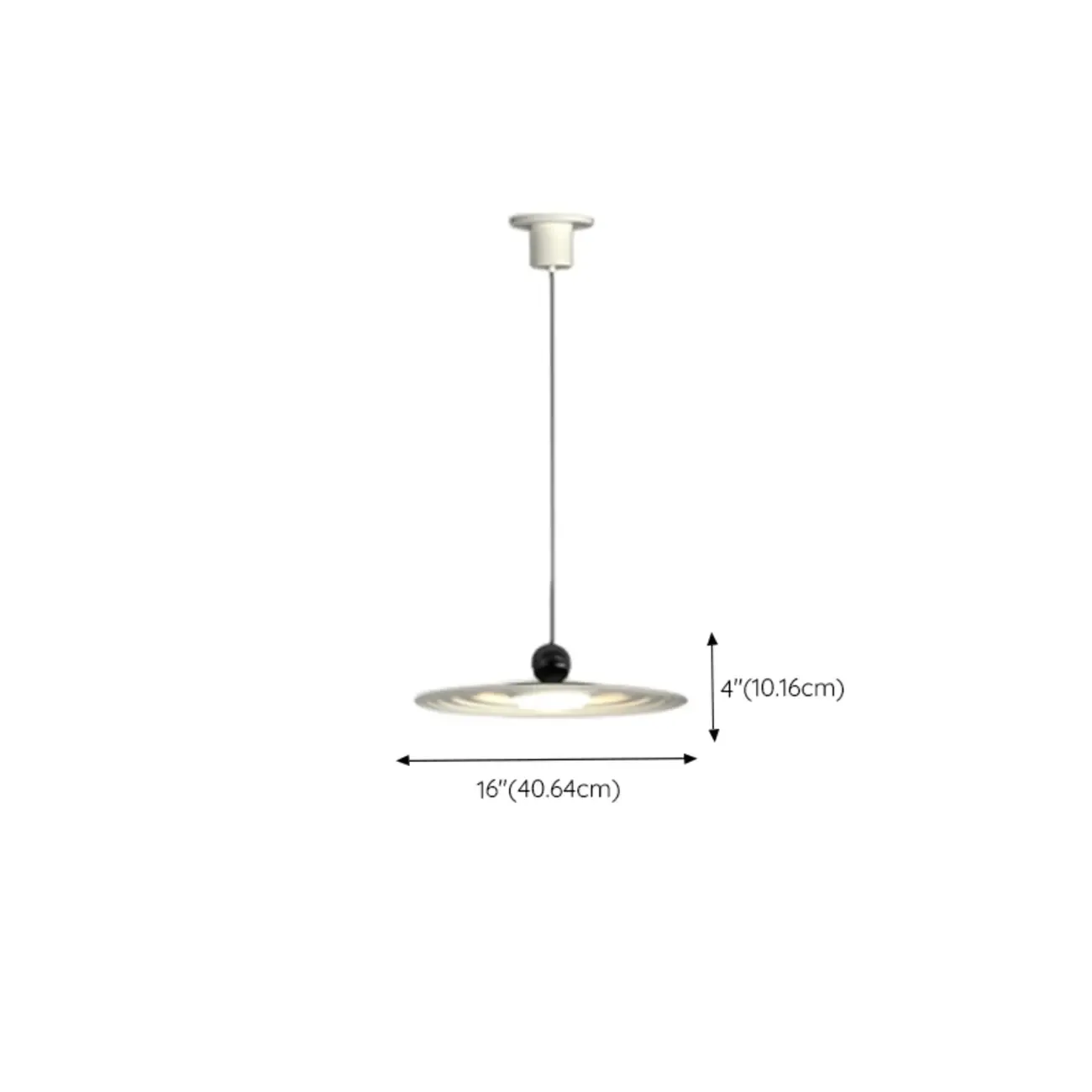 Ultra Modern Disc Metal Resin LED Kitchen Pendant Light