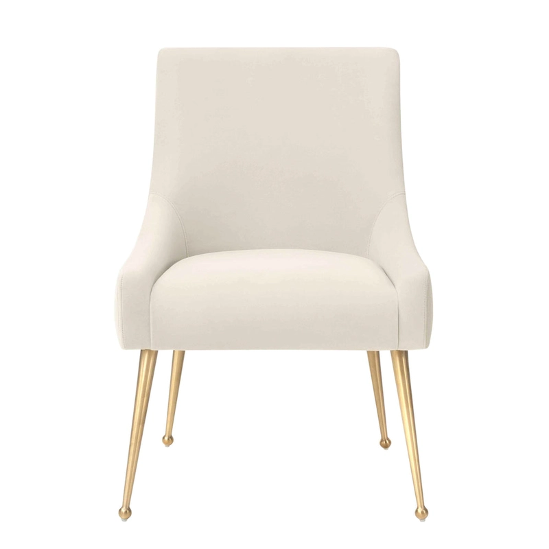 Irina Dining Chair Velvet Side Chair with Stainless Steel Leg