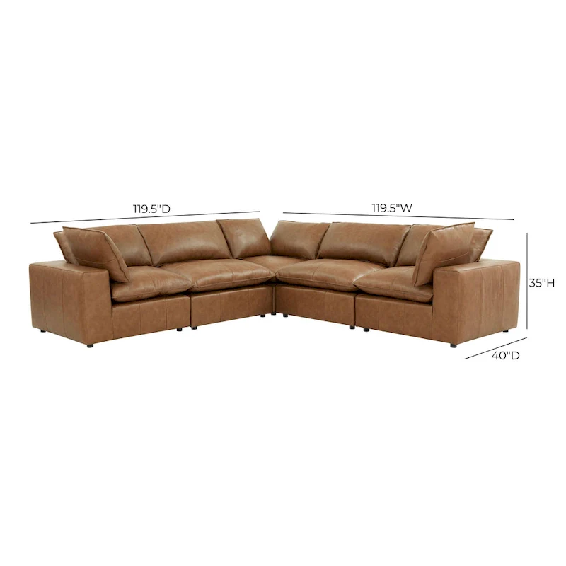 Cali Modular 5 Piece L-Sectional